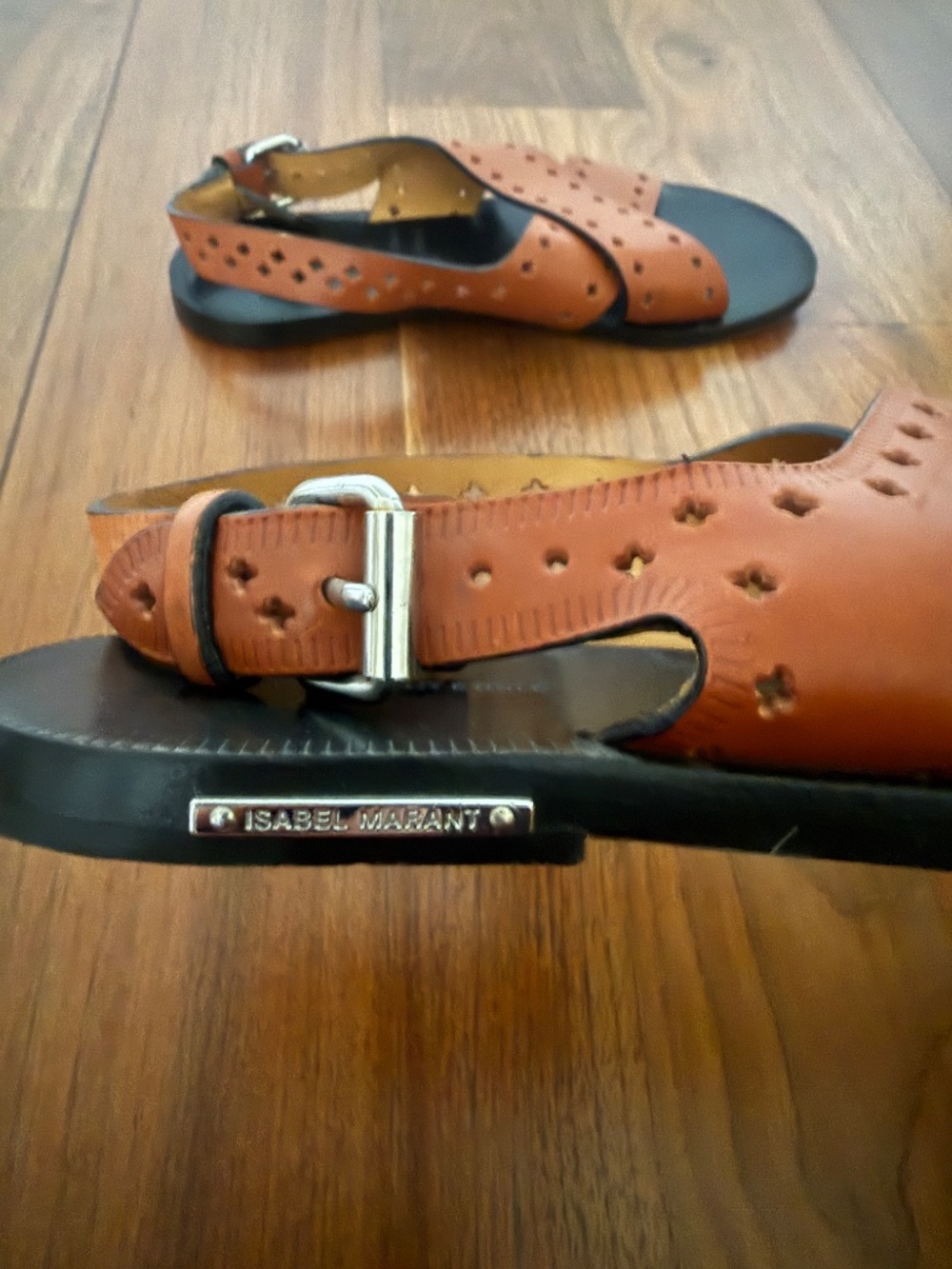 Isabel Marant Etoile, brown leather sandals, size 37, like new - Picture 2 of 3